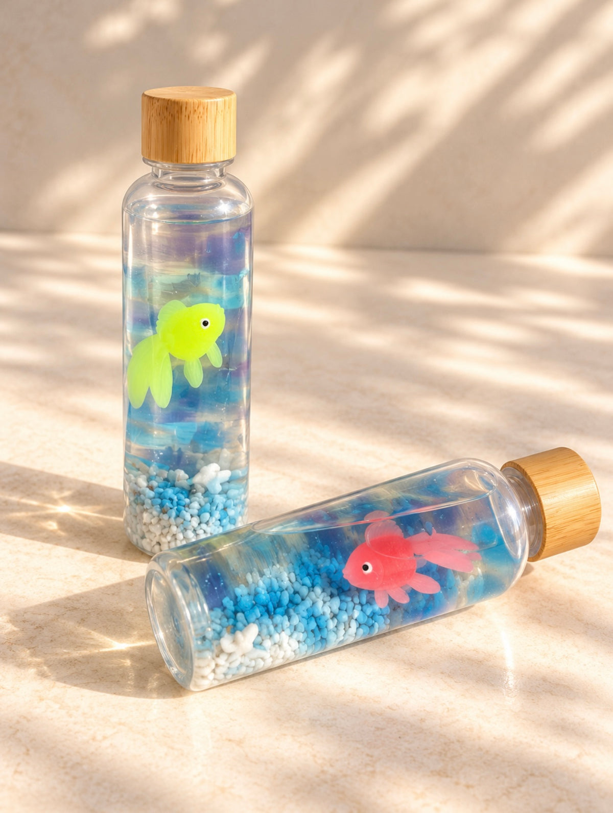 Bouteille sensorielle : Mini aquarium