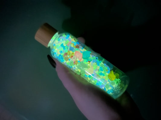 Bouteille sensorielle : Univers phosphorescent