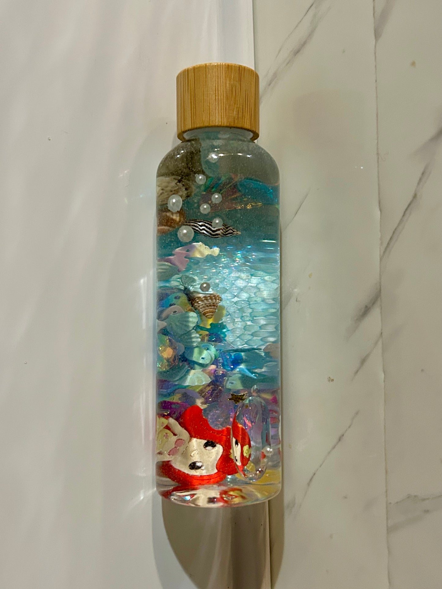 Bouteille sensorielle : Perles de l’océan
