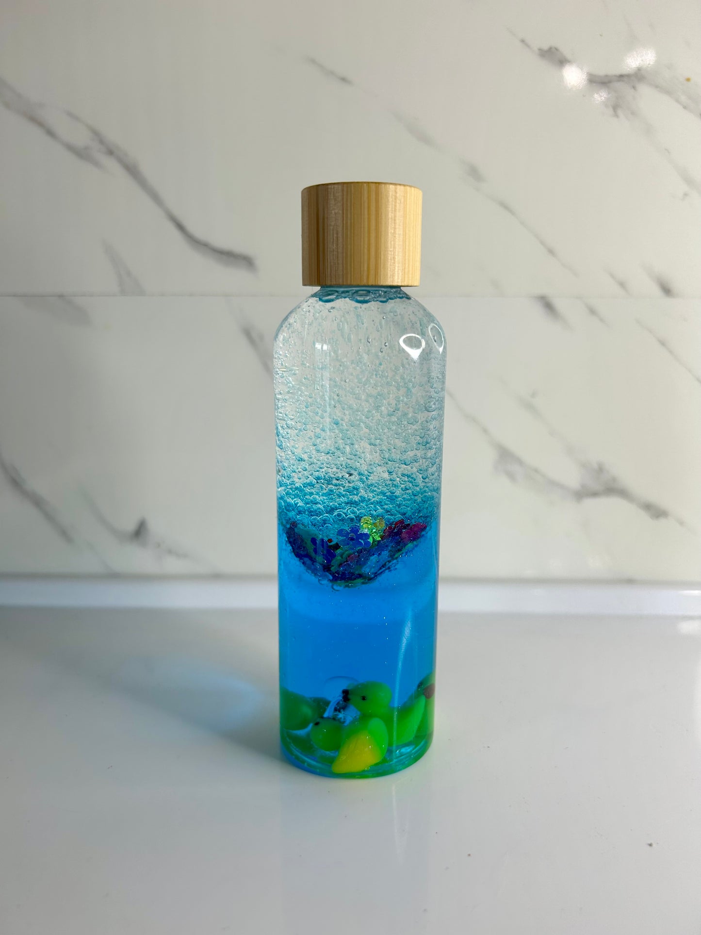 Bouteille sensorielle : Douce rivière