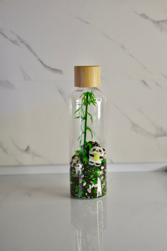 Bouteille sensorielle : le jardin du panda