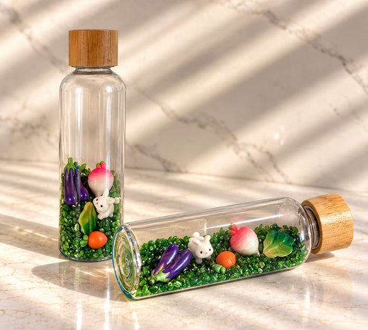 Bouteille sensorielle : Le jardin de lapinou