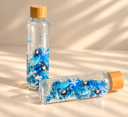 Bouteille sensorielle : Neige éternelle