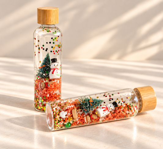Bouteille sensorielle : Noël en fête