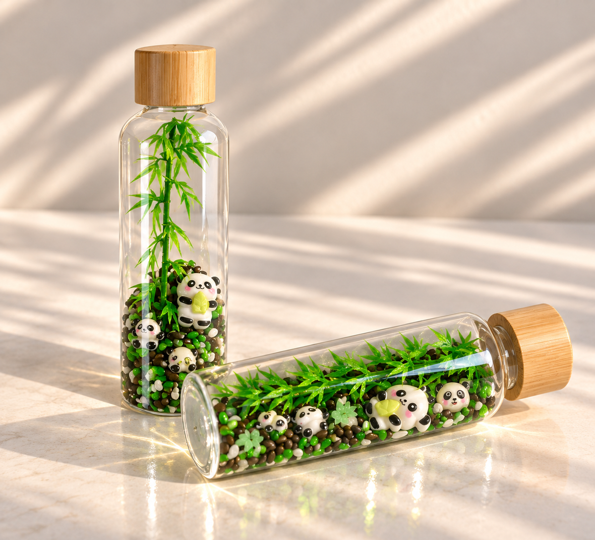 Bouteille sensorielle : le jardin du panda