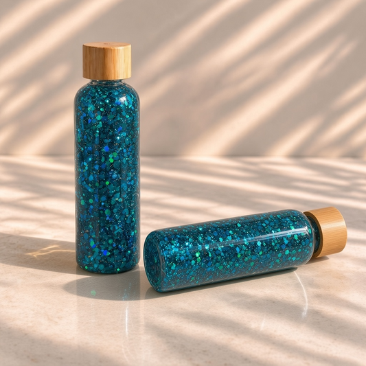 Bouteille sensorielle : Bleu céleste