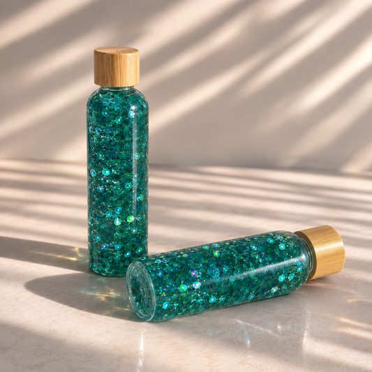 Bouteille sensorielle : Aquamarine