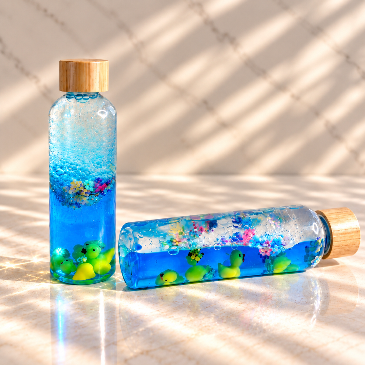Bouteille sensorielle : Douce rivière