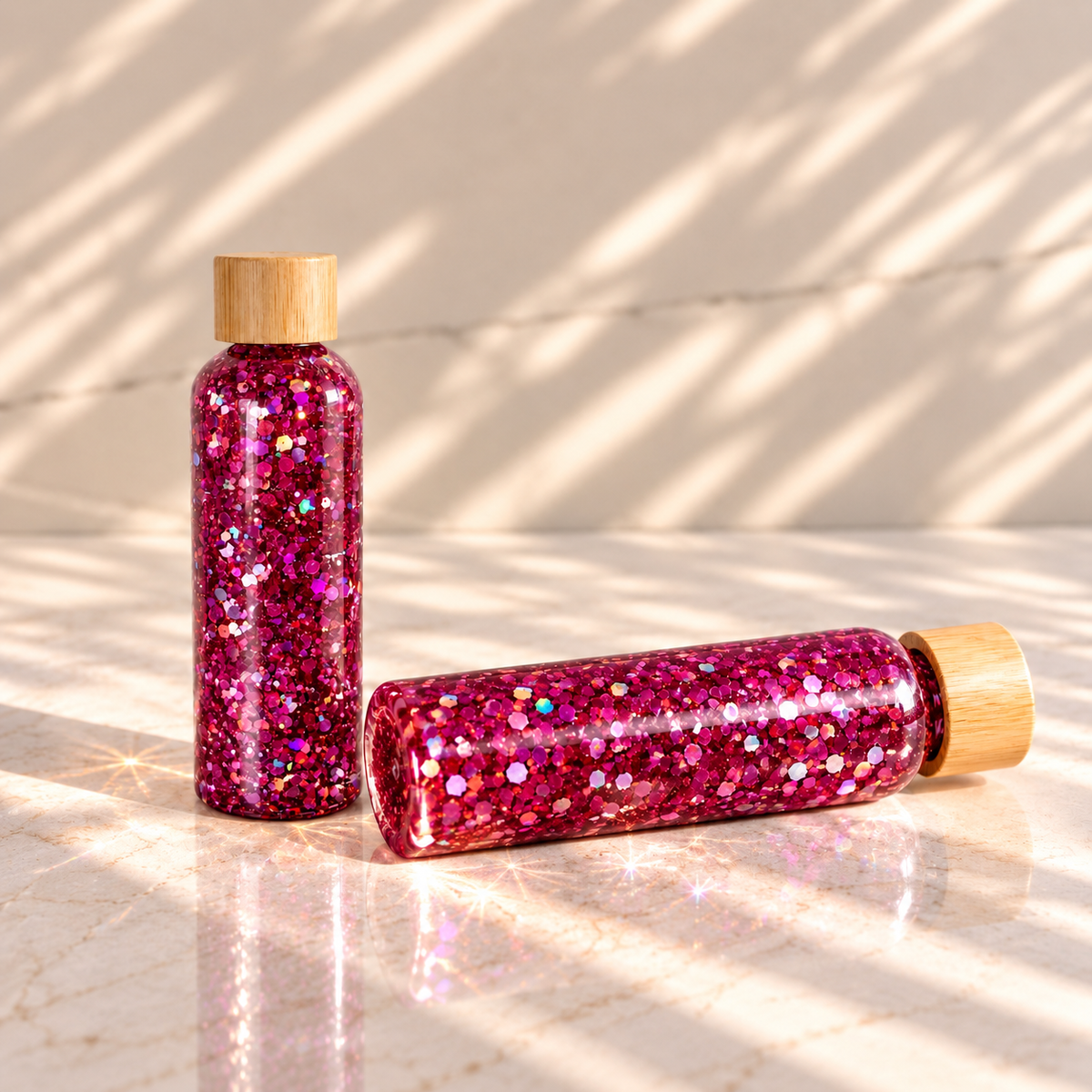Bouteille sensorielle : Pinky dream