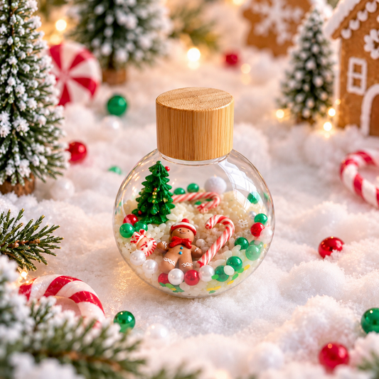 Bouteille sensorielle : Boule de Noël