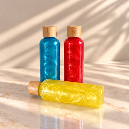 Bouteille sensorielle : Lot couleur primaires